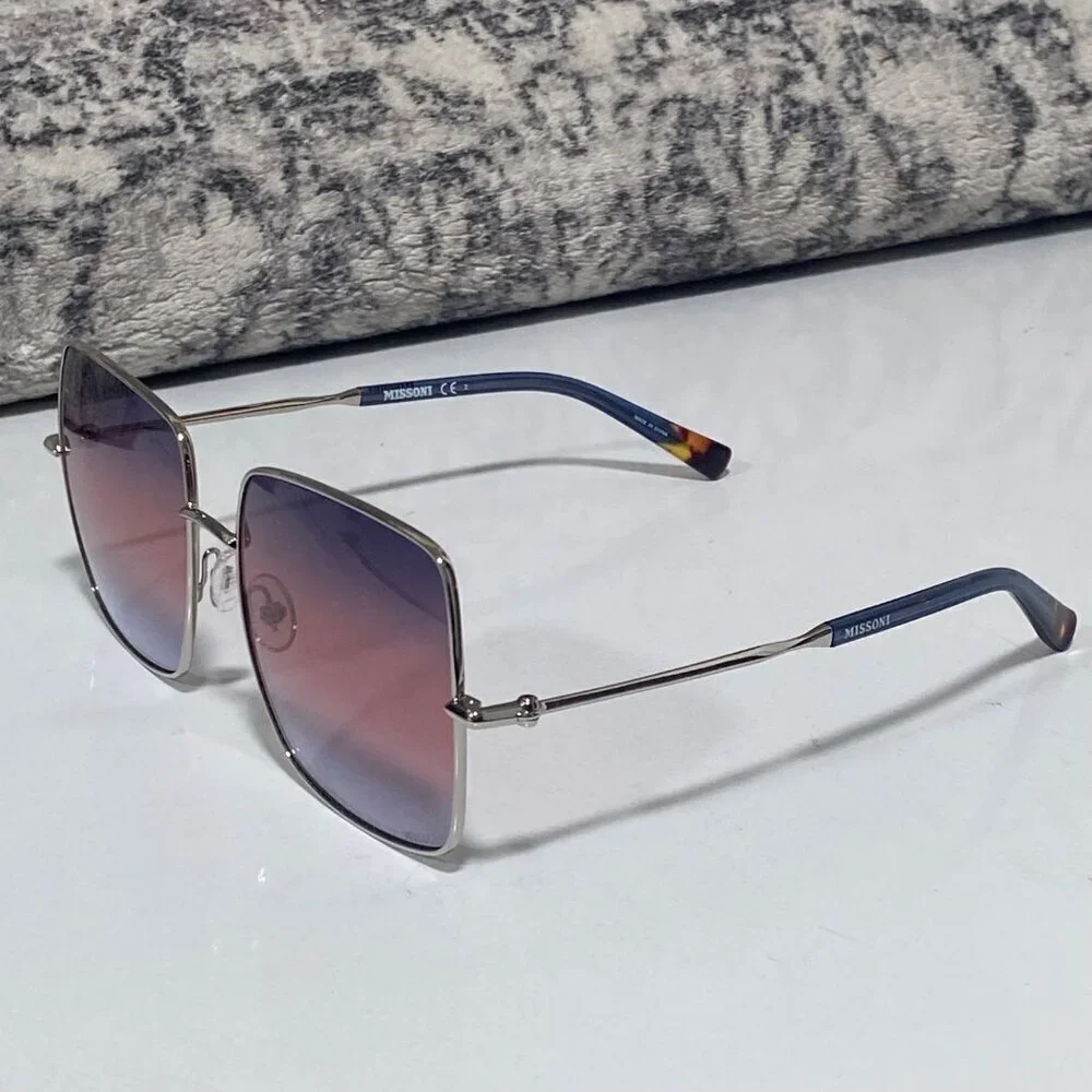 NEW Missoni Square Metal Frames with Gradient Lenses